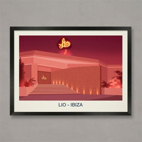 Lio Venue Poster, Lio Nightclub Poster, Lio Club Print, Nightclub ...