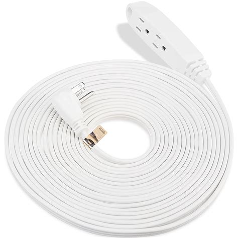 ClearMax New 3 Prong Heavy Duty Extension Cord, 3 Outlets, 30 ft, White ...