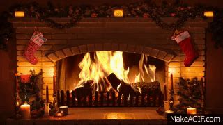 🎄Bright Burning Christmas Fireplace (Long Version) on Make a GIF