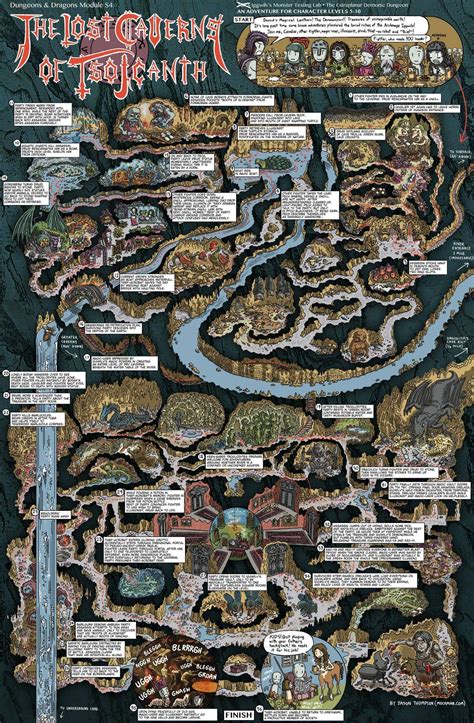 Amazingly Detailed Classic Dungeon & Dragons Walkthrough Maps