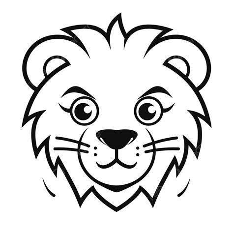 Lion Face Outline For Clipart And Vector Design Sketch Drawing, Lions ...