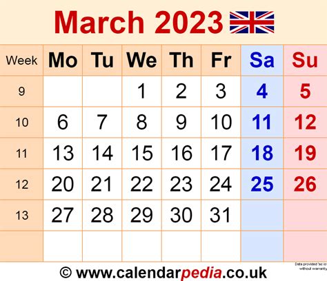 March 2023 Calendar Uk - Get Calendar 2023 Update