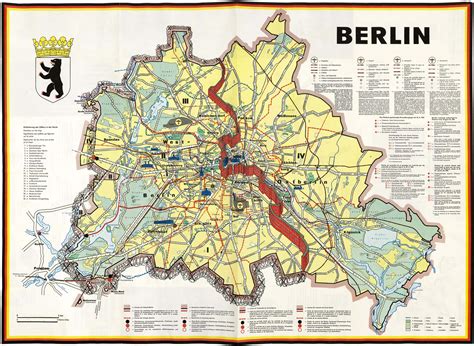 Map Of Berlin Wall