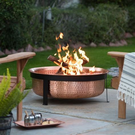 Wood Fire Pit Canada : Fire Pit, 26'' Fire Pits Outdoor Wood Burning ...