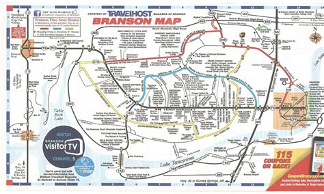 Branson Mo Map Of Attractions