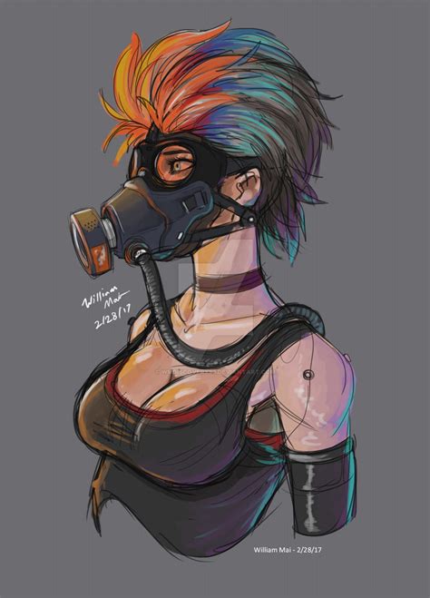 Gas Mask Girl by WMDiscovery93 on DeviantArt