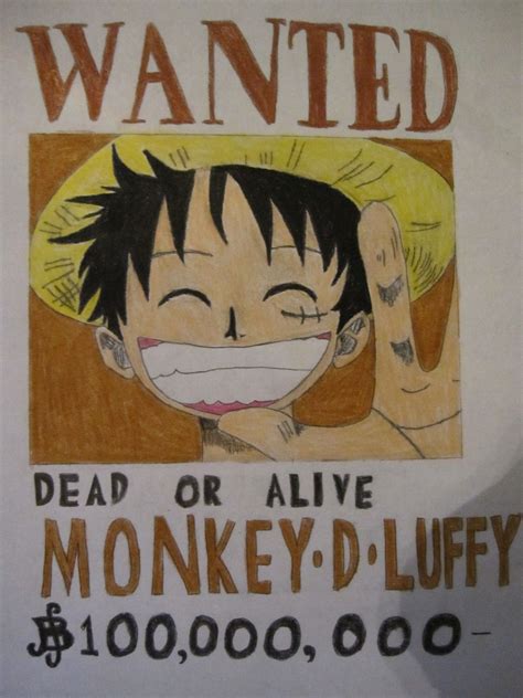 Wanted poster of luffy - Anime Drawing Photo (37274921) - Fanpop - Page 14