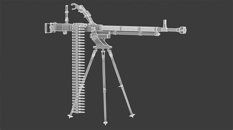 DshK Heavy Machine Gun - 3D Model by frezzy