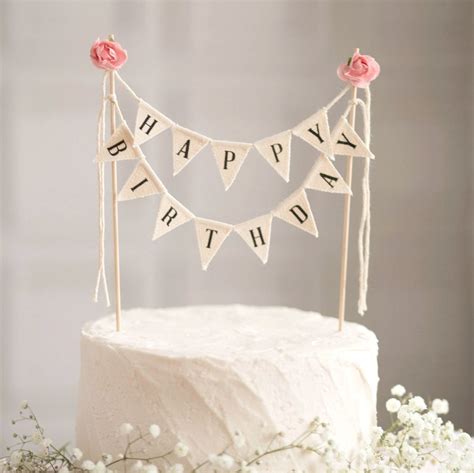 Happy Birthday Cake Banner Birthday Cake Bunting Happy - Etsy