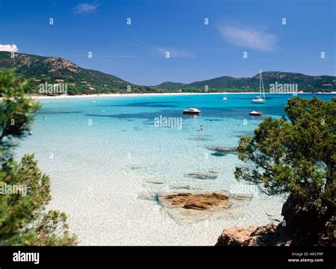 Palombaggia Beach, Porto Vecchio, Corsica, (France Stock Photo ...