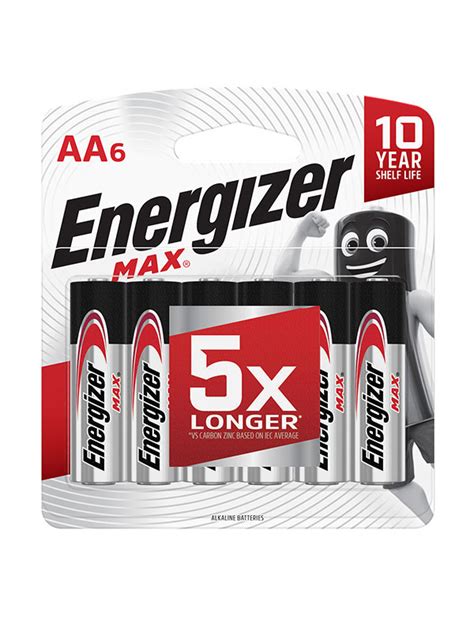 Energizer Max: AA - 6 Pack - Energizer SA