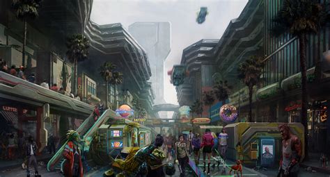 The latest Cyberpunk 2077 concept art shows gang-controlled Heywood ...