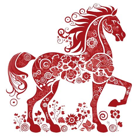 Chinese Zodiac Horse Paper Cut Transparent, China, Chinese Zodiac ...