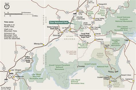 Chantry Flats Hiking Trails Map: Zion Hiking Trail Map