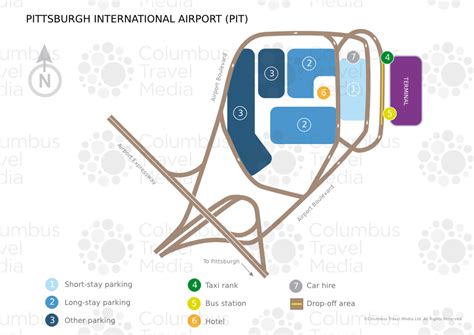 Pittsburgh International Airport Map