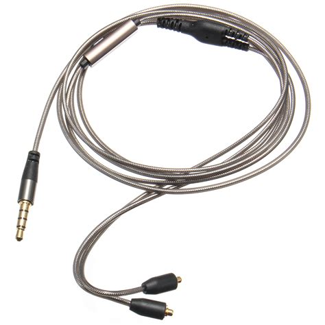 1.28M Replacement Audio Cord Cable with Mic for Shure SE215 315 535 846 ...