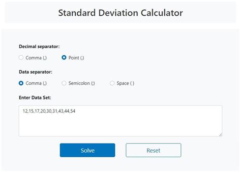 Standard Deviation Calculator Online (Step by step) 🥇