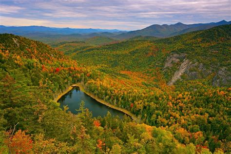 Download Nature Panorama Lake Mountain Forest Fall Landscape HD Wallpaper