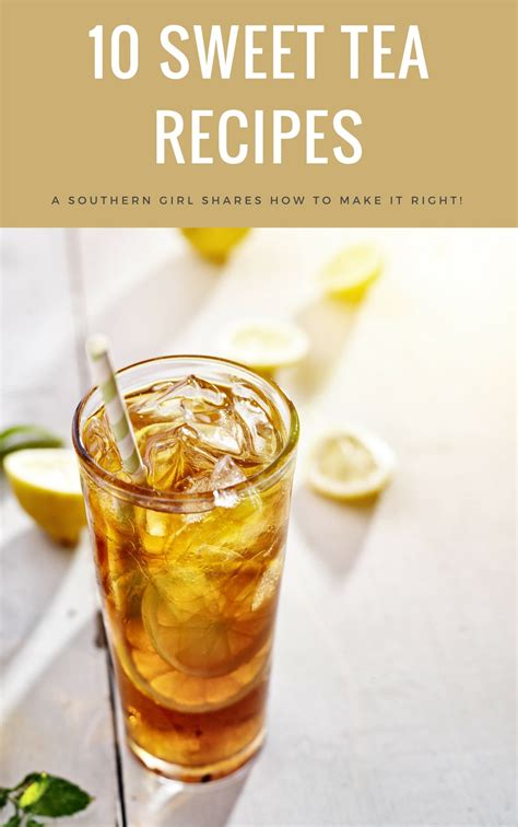 10 Sweet Tea Recipes - a FREE book! - The Country Chic Cottage