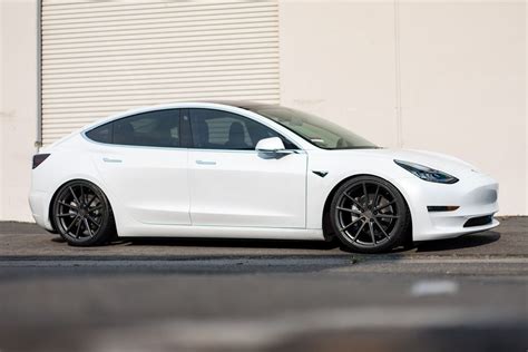 Tesla Model 3 White Aero Wheels