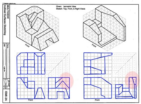 Orthographic Projection Exercises With Answers