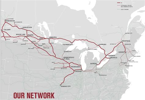 Railway Map Of Canada