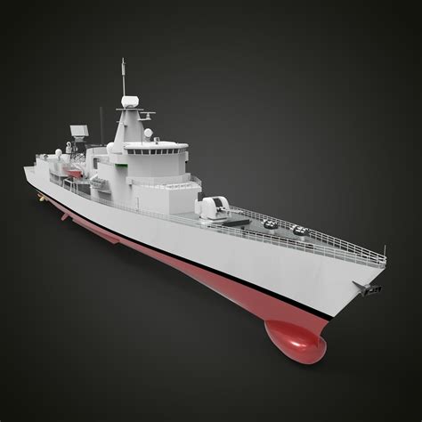 3D model Frigate Ship VR / AR / low-poly | CGTrader