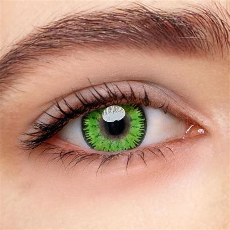 Mystery Green Prescription Yearly Colored Contacts – Lensweets