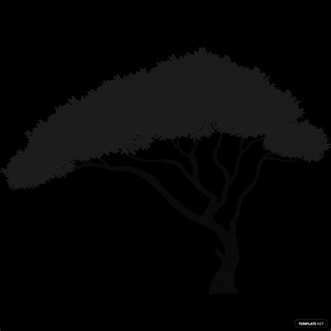 Acacia Tree Silhouette in PSD, Illustrator, SVG, JPG, EPS, PNG ...