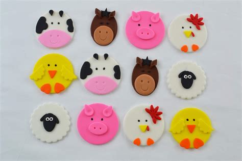 Farm Animals Cupcake Toppers - Edible Perfections