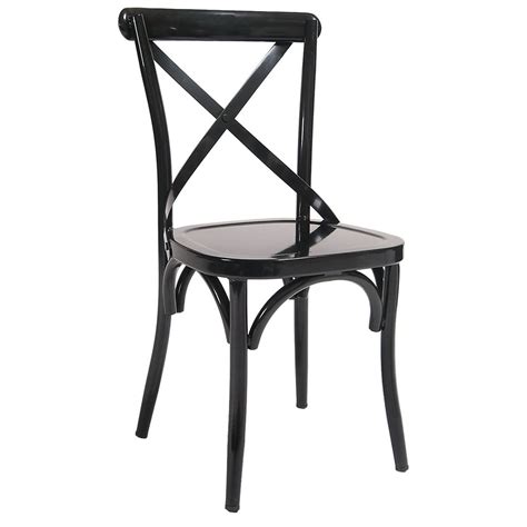 Classic X Back Metal Restaurant Chair