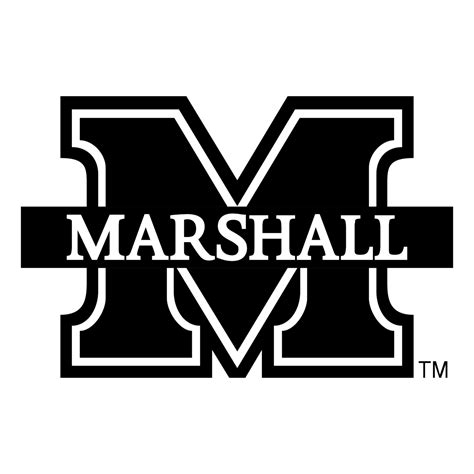 Marshall University Logo Black and White – Brands Logos