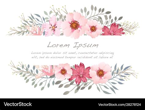 Watercolor flower background Royalty Free Vector Image