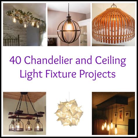 40 DIY Chandelier and Ceiling Light Fixture Ideas