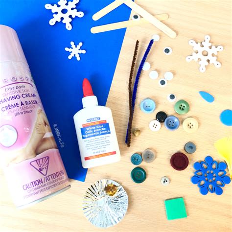 Puffy Paint Snowman Using Only 2 Ingredients! : Planning in PJs