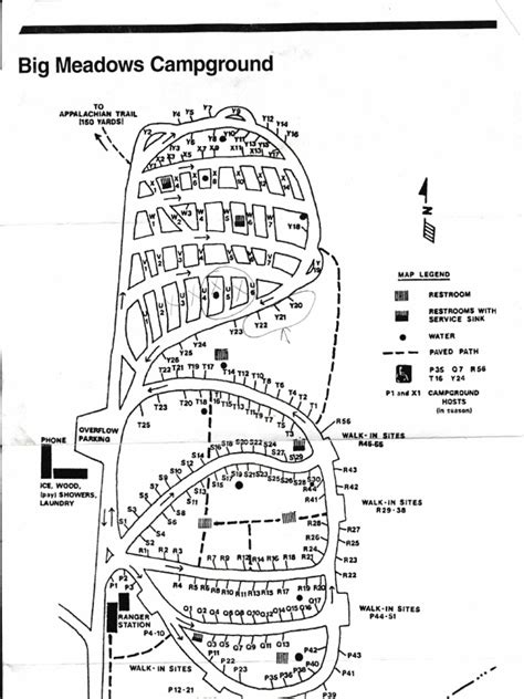 Big Meadows Campground Map - Skyline Drive NP | PDF | Outdoor ...