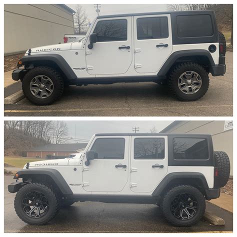 Before/after- 2.5” rubicon express lift kit; 35x12.5x20! So happy with ...