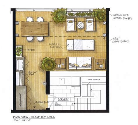 Multi-Functional Roof Top Deck Design