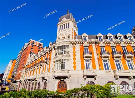 Spain, Madrid, Architecture of Plaza Espana, Stock Photo, Picture And ...