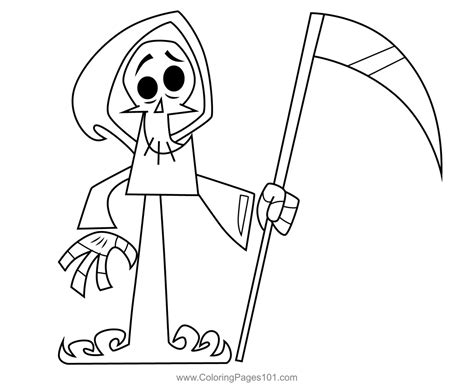 The Grim Reaper The Grim Adventures of Billy and Mandy Coloring Page ...