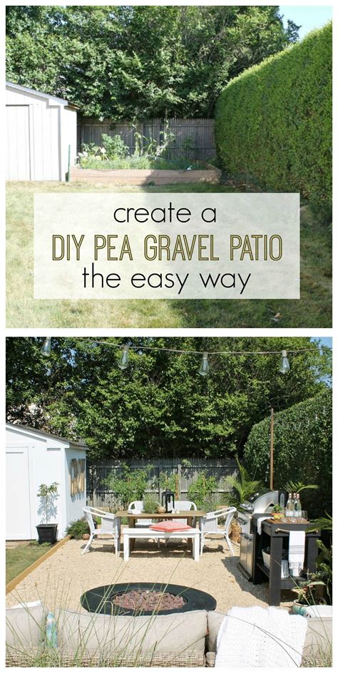 Create A DIY Pea Gravel Patio The Easy Way - Home Interior Ideas