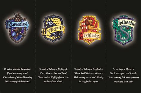 Hogwarts Houses - Harry Potter Crazies