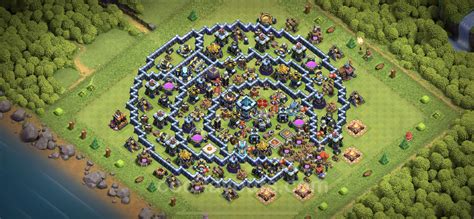 Farming Base TH13 with Link, Hybrid - Clash of Clans - Town Hall Level ...