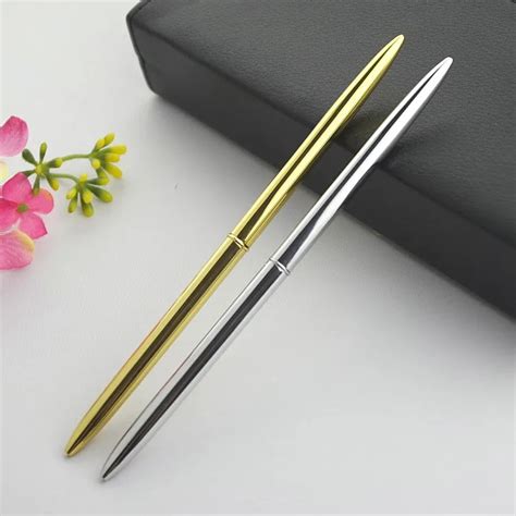 Silver Thin Metal Pen,Light Weight Copper Pen For Office Use - Buy Thin ...