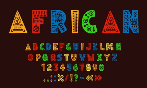 Tribal Font Numbers Vector Images (over 400)