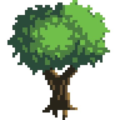 "Pixel Art Tree" by p04i | Redbubble