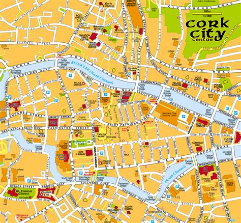 CENTRAL CORK CITY MAP (Corcaigh)