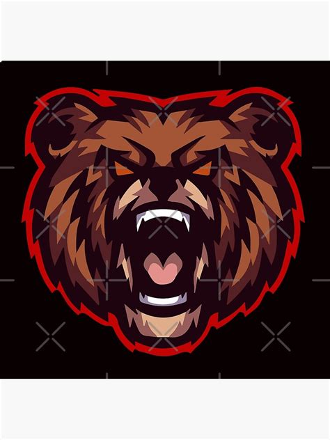 "Angry Bear Face" Poster for Sale by Right-Fit27 | Redbubble