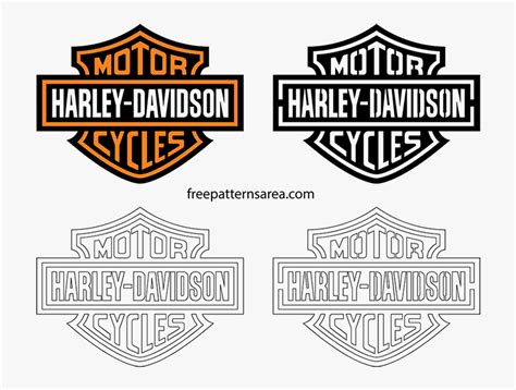 Harley Davidson Logo Dxf