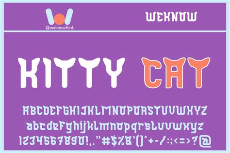 KITTY CAT Windows font - free for Personal